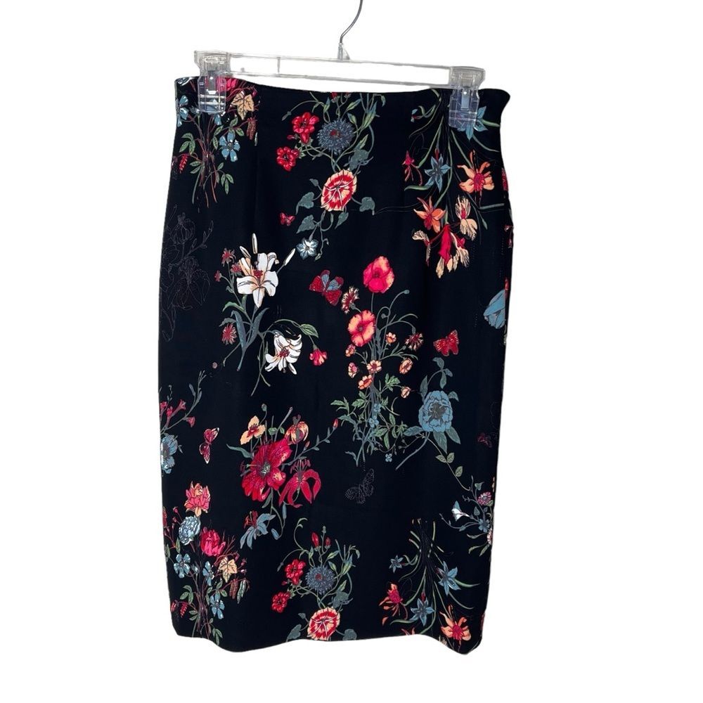 Rebecca Taylor Floral Print Pencil Skirt Sz 4